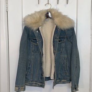 Heartloom Denim Shearling Jacket